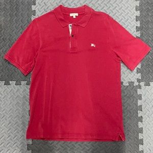 Men’s Burberry Red Polo Shirt